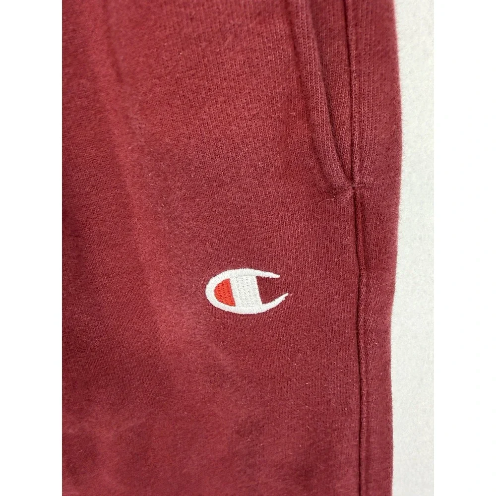 Vintage 90s Champion‎ Red Reverse Weave Joggers Size Large
